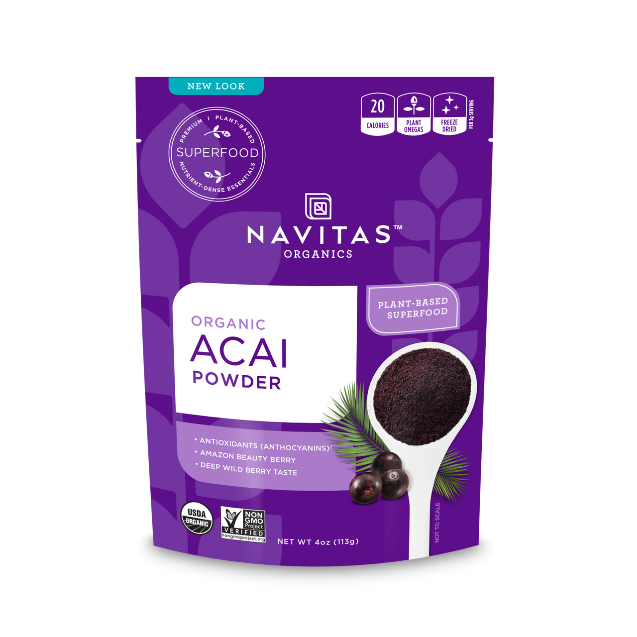 Navitas Naturals Organic Acai Powder Freeze Dried (12x4 OZ)-0